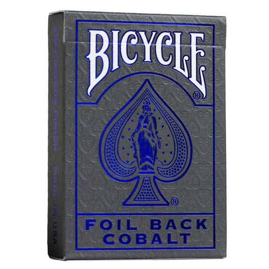 Bicycle Foil Back Cobalt Metalluxe Blue Playing Cards - Eclipse Games Puzzles Novelties