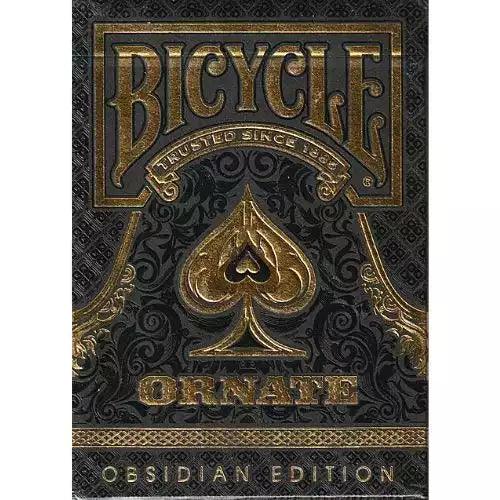 Bicycle Ornate Obsidian Edition Playing Cards - Eclipse Games Puzzles Novelties