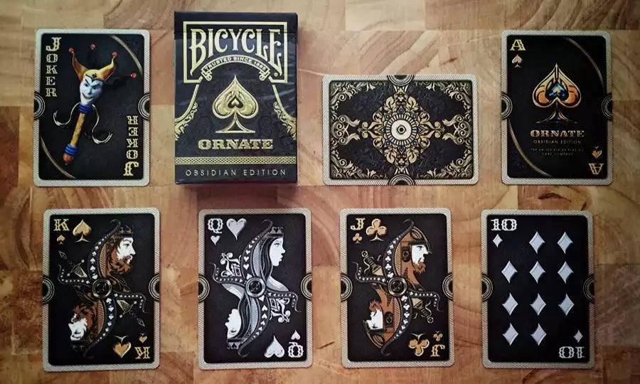 Bicycle Ornate Obsidian Edition Playing Cards - Eclipse Games Puzzles Novelties