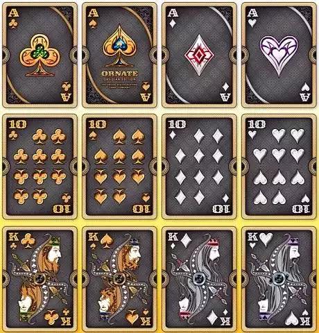Bicycle Ornate Obsidian Edition Playing Cards - Eclipse Games Puzzles Novelties