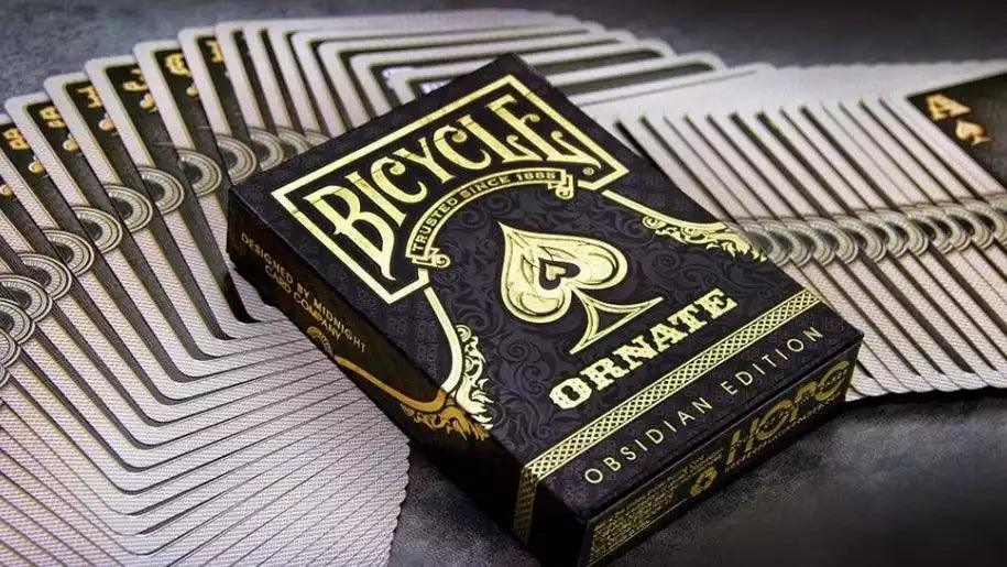 Bicycle Ornate Obsidian Edition Playing Cards - Eclipse Games Puzzles Novelties