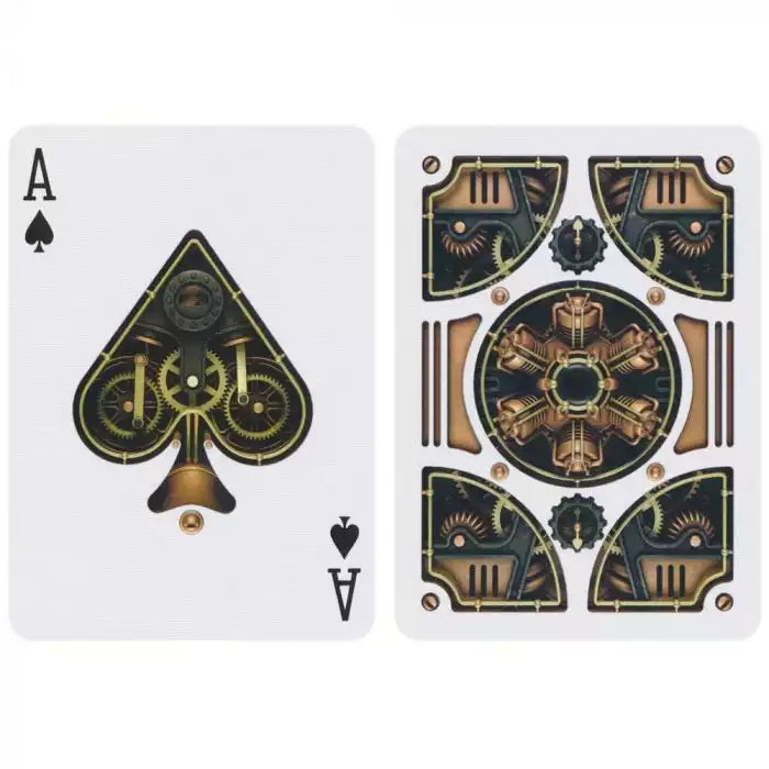 Bicycle Steampunk Gold Playing Cards - Eclipse Games Puzzles Novelties