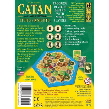 Catan 5-6 Player Extension Cities and Knights - Eclipse Games Puzzles Novelties