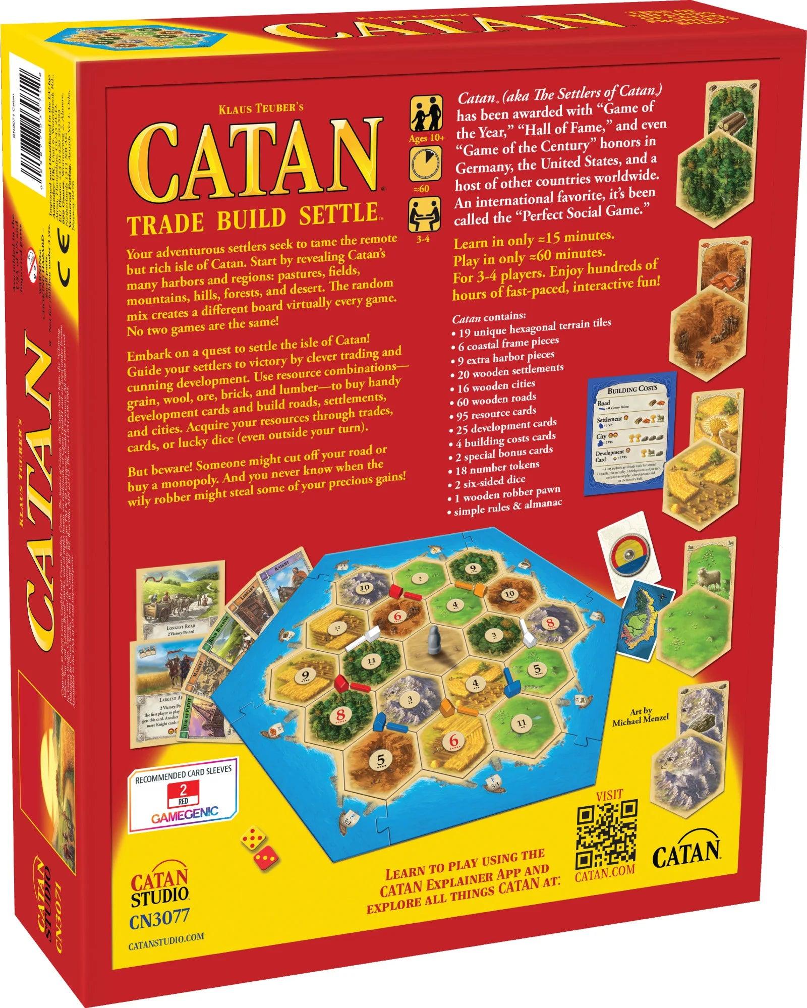 Catan Trade Build Settle Board Game - Eclipse Games Puzzles Novelties