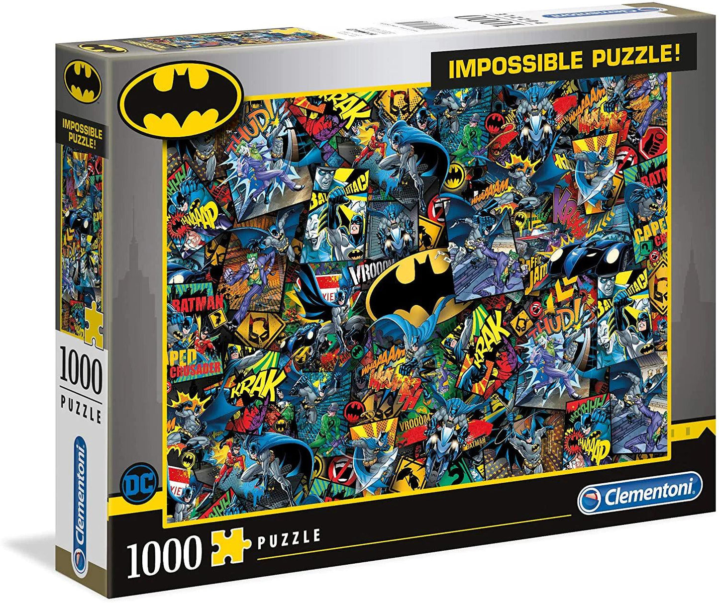 Clementoni Batman Impossible 1000 Pieces Jigsaw Puzzle - Eclipse Games Puzzles Novelties