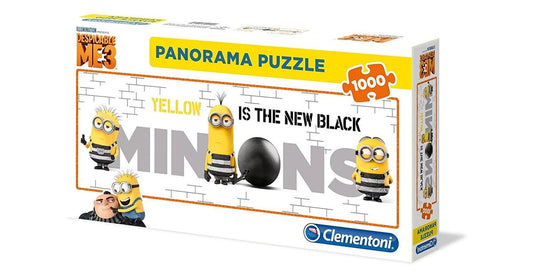 Clementoni Despicable Me Yellow Is The New Black Panorama 1000 Pieces Jigsaw Puzzle - Eclipse Games Puzzles Novelties