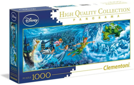 Clementoni Disney Peter Pan High Quality Collection Panorama 1000 Pieces Jigsaw Puzzle - Eclipse Games Puzzles Novelties