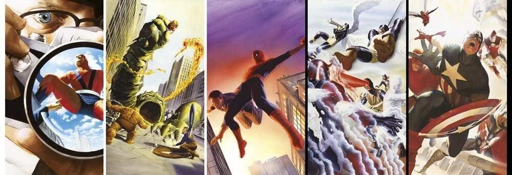 Clementoni Marvel 80th Anniversary Panorama 1000 Pieces Jigsaw Puzzle - Eclipse Games Puzzles Novelties