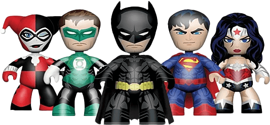 Dc Comics Super Heroes Mini Figure Box Set - Eclipse Games Puzzles Novelties