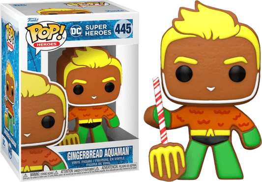 Dc Ginger Bread Aquaman Pop! Vinyl #445 - Eclipse Games Puzzles Novelties