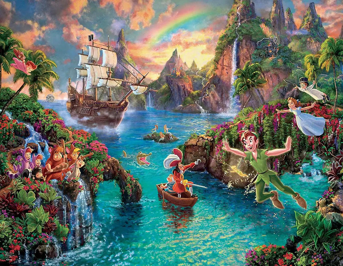 Disney Multipack Jigsaw Puzzle Collection - Tangled, Sleeping Beauty, Peter Pan, Mickey & Minnie - Eclipse Games Puzzles Novelties