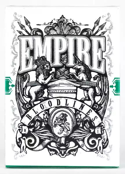 Empire Bloodlines (Emerald Green) Playing Cards - Eclipse Games Puzzles Novelties