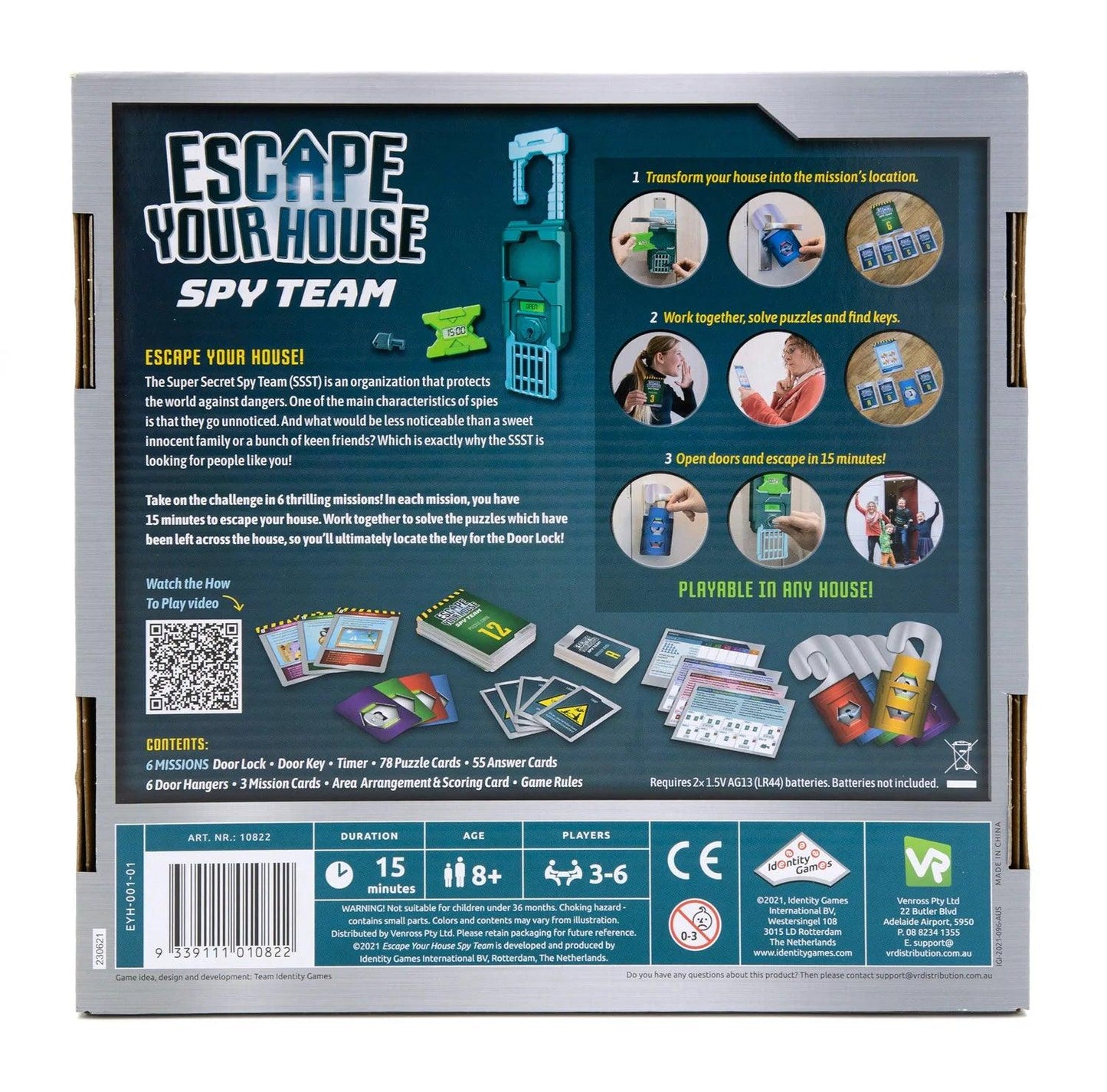 Escape Room the Game Escape Your House - Eclipse Games Puzzles Novelties