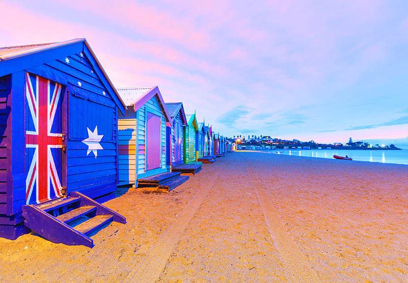 Funbox Brighton Beach Boxes 1000 Pieces Jigsaw Puzzle - Eclipse Games Puzzles Novelties