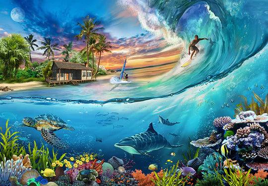 Funbox Surf Is Up 1000 Pieces Jigsaw Puzzle - Eclipse Games Puzzles Novelties