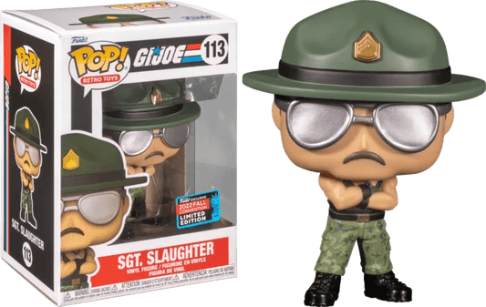 G.I. Joe - Sgt. Slaughter Pop! Vinyl Figure 2022 Fall Convention Exclusive #113 - Eclipse Games Puzzles Novelties