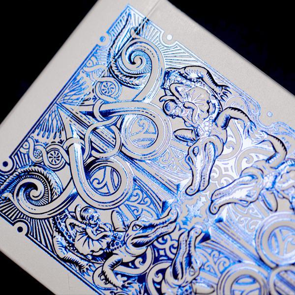 Gatorbacks Blue Metallic Playing Cards by David Blaine - Eclipse Games Puzzles Novelties