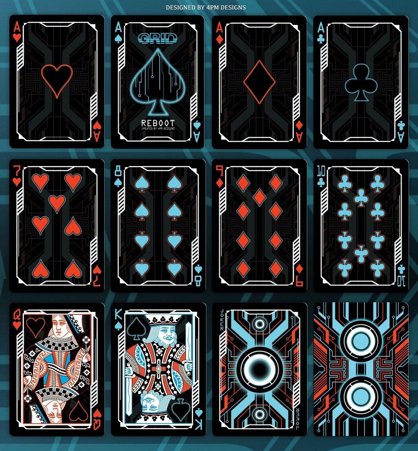 Grid Reboot Playing Cards - Eclipse Games Puzzles Novelties
