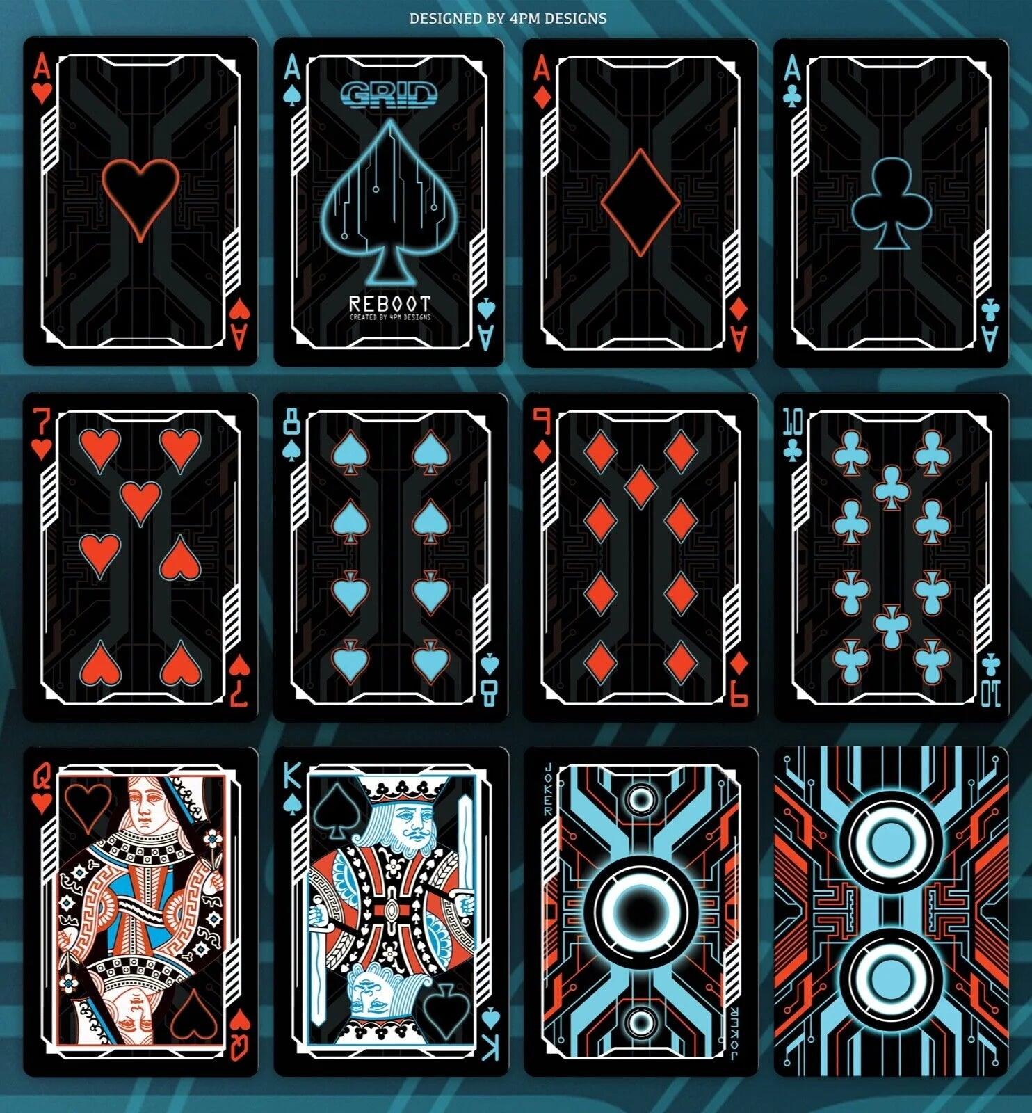 Grid Reboot Playing Cards - Eclipse Games Puzzles Novelties