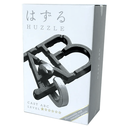 Hanayama Cast Puzzle Level 1 ABC - Eclipse Games Puzzles Novelties
