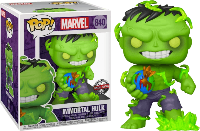 Hulk - Immortal Hulk 6" Super Sized Pop! Vinyl Figure - Eclipse Games Puzzles Novelties