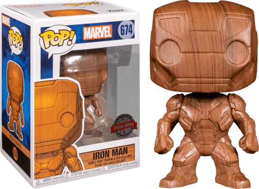 Iron Man - Iron Man Wood Deco Pop! Vinyl Figure #674 - Eclipse Games Puzzles Novelties