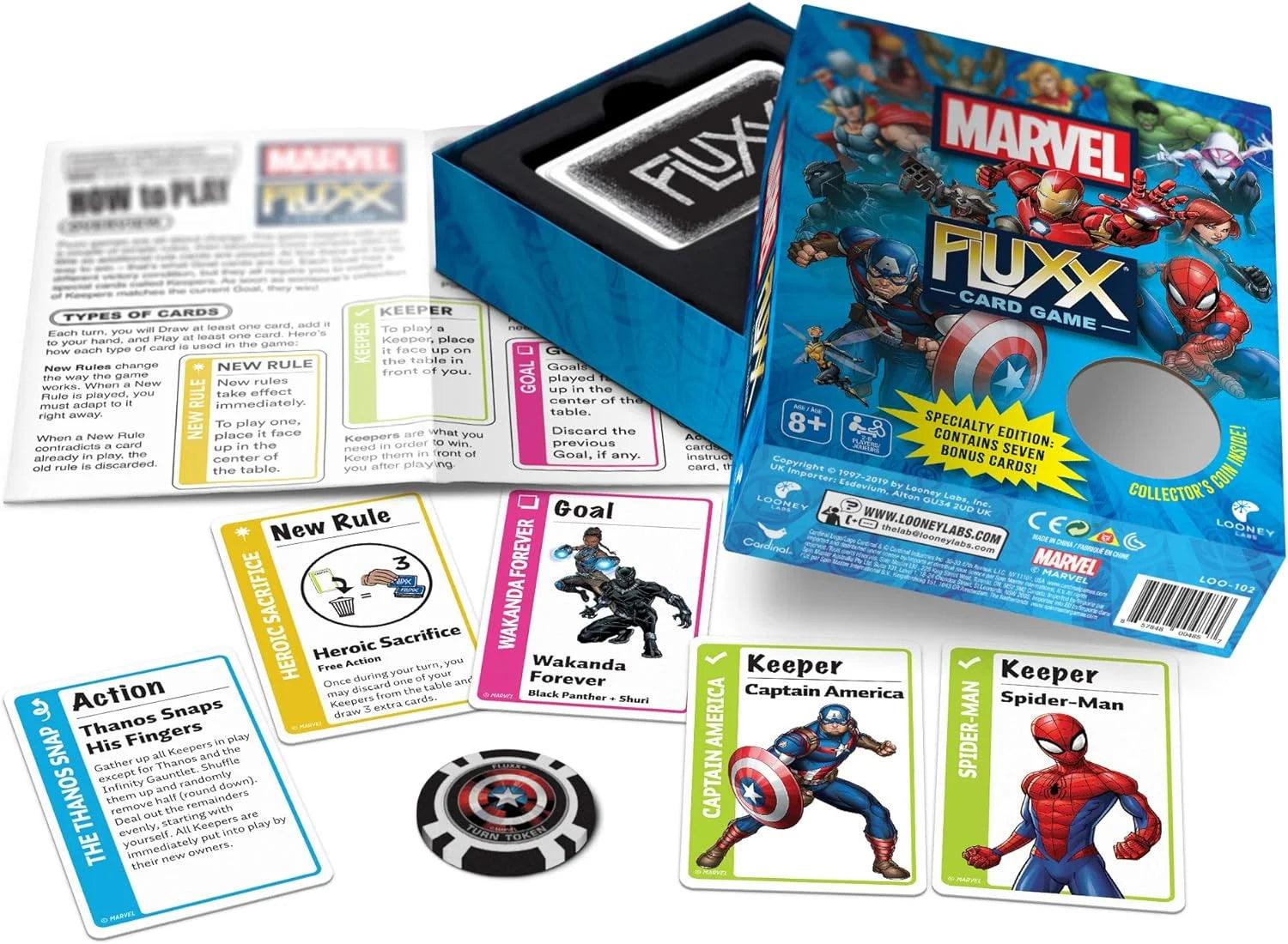 Looney Labs Marvel Fluxx Specialty Edition Card Game - Eclipse Games Puzzles Novelties