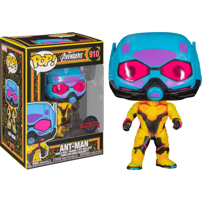 Marvel: Blacklight - Ant-Man Blacklight Pop! Vinyl Figure #910 - Eclipse Games Puzzles Novelties