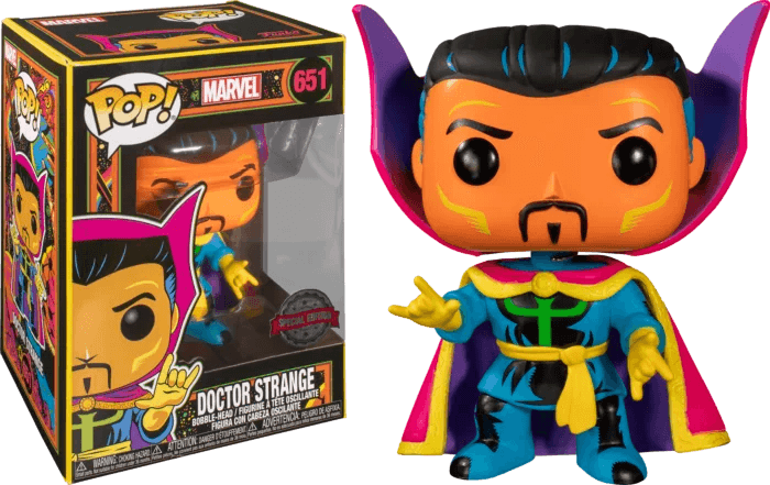 Marvel: Blacklight - Doctor Strange Pop! Vinyl Figure #651 - Eclipse Games Puzzles Novelties