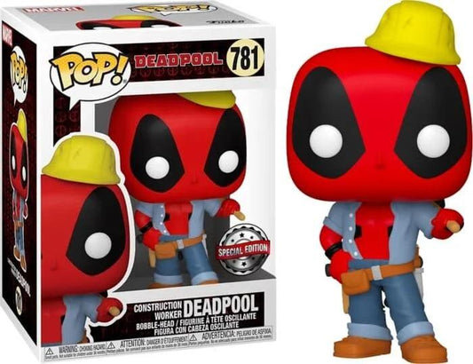 Marvel Deadpool Construction Worker Pop! Vinyl #781 - Eclipse Games Puzzles Novelties