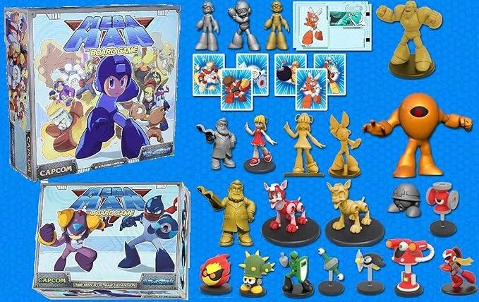 Mega Man The Board Game Kickstarter Bundle Time Man & Oil Man Expansion Capcom 2015 Jasco - Eclipse Games Puzzles Novelties