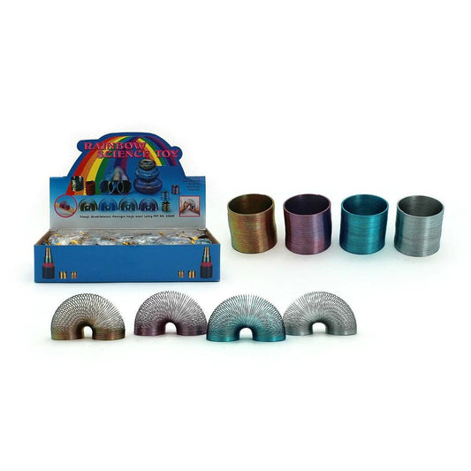 Mini Metal Slinky Spring 35mm Assorted Colours - Eclipse Games Puzzles Novelties