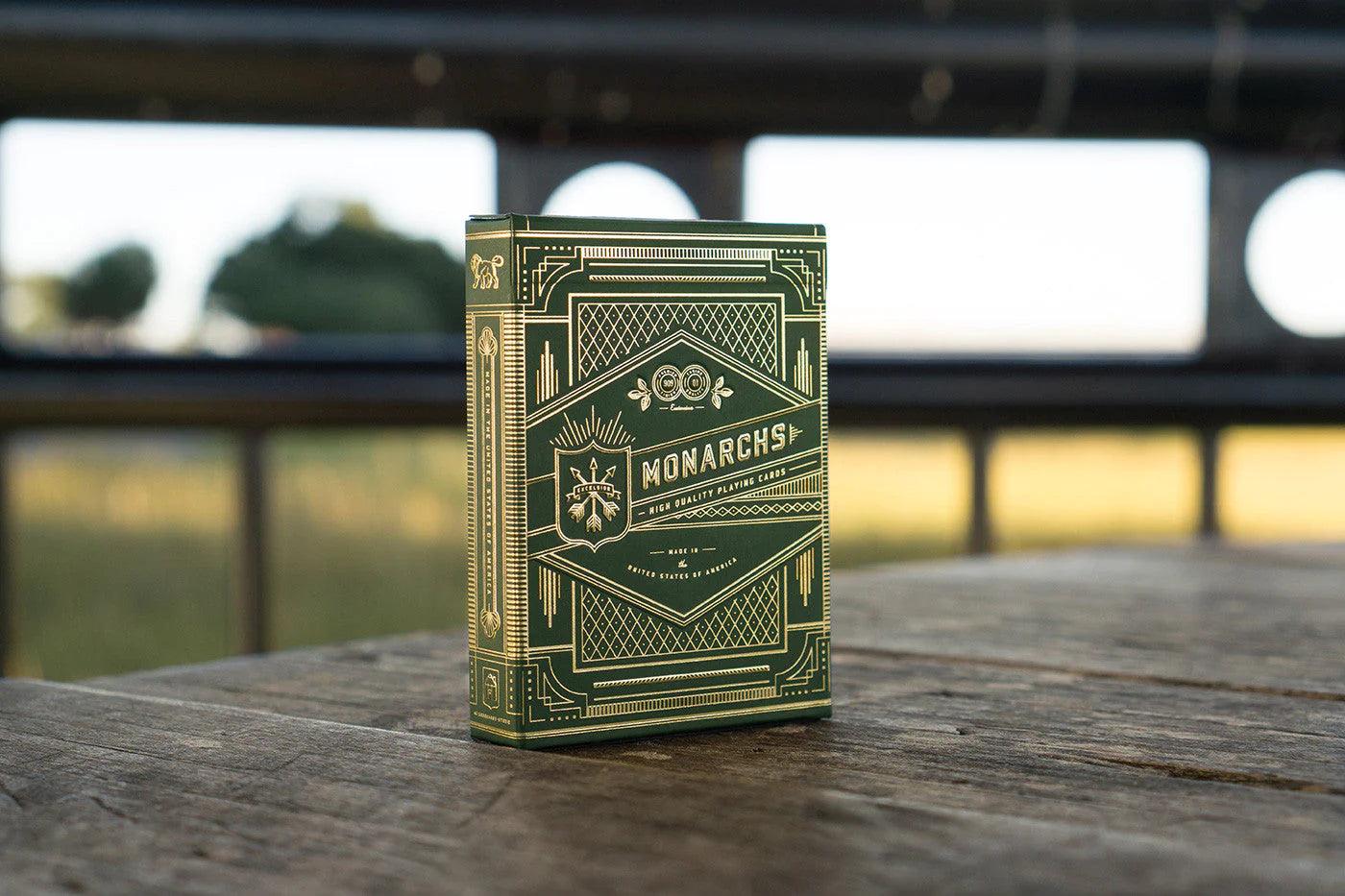 Monarchs Green Theory11 Playing Cards - Eclipse Games Puzzles Novelties