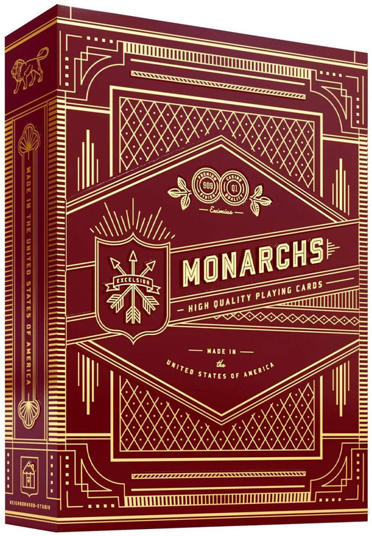 Monarchs Red Theory11 Playing Cards - Eclipse Games Puzzles Novelties