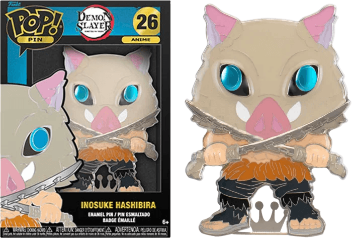 My Hero Academia Inosuke Hashibira 4" Pop! Enamel Pin - Eclipse Games Puzzles Novelties