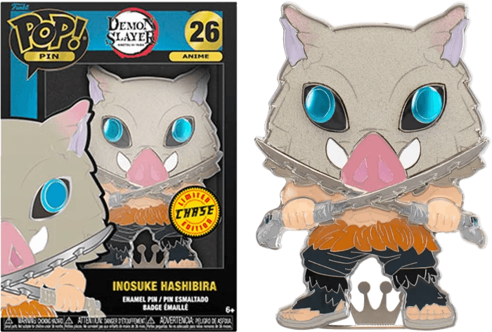 My Hero Academia Inosuke Hashibira 4" Pop! Enamel Pin - Eclipse Games Puzzles Novelties