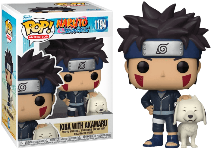 Naruto Shippuden - Kiba With Akamaru Pop! Vinyl #1194 - Eclipse Games Puzzles Novelties