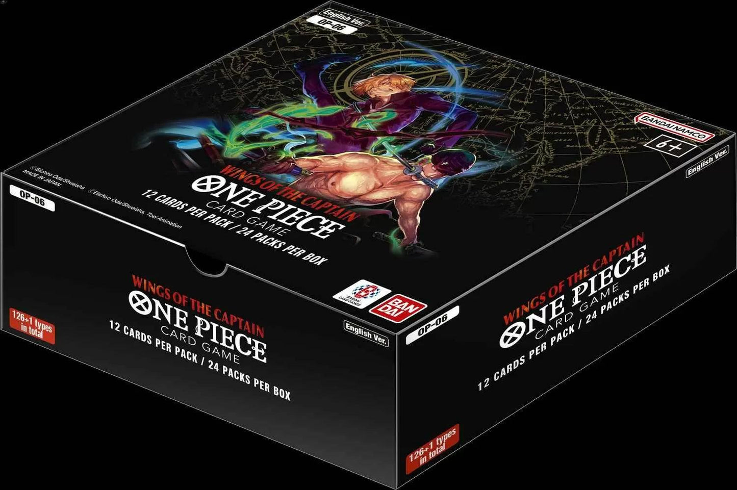 One Piece Card Game Wings of the Captain Booster Box OP-06 - Eclipse Games Puzzles Novelties
