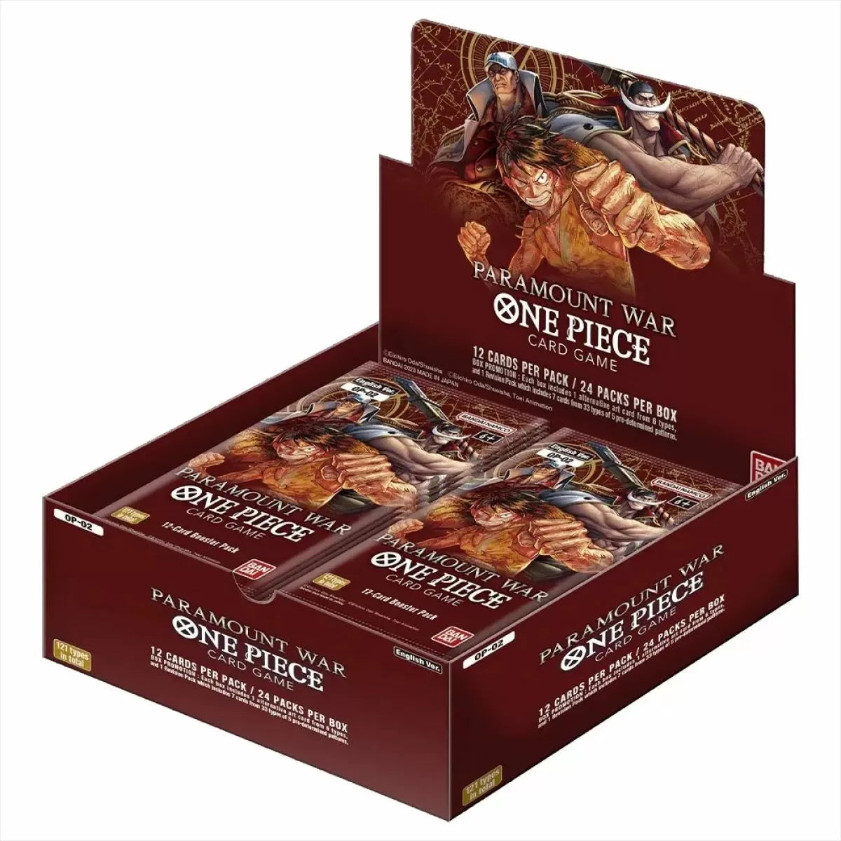One Piece Card Game Paramount War - OP-02 Booster Box