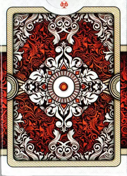Ornate White Edition Scarlet Playing Cards - Eclipse Games Puzzles Novelties