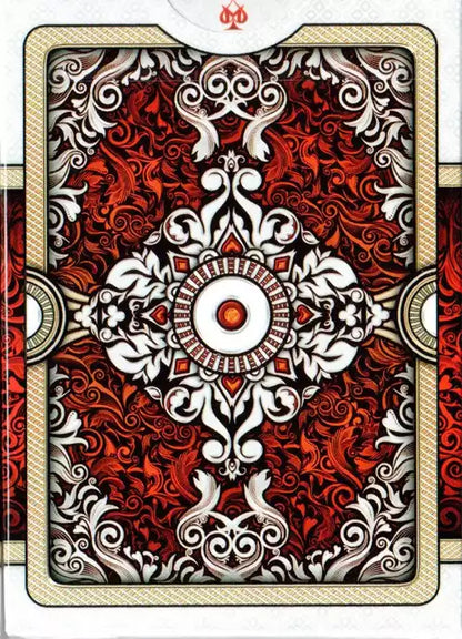 Ornate White Edition Scarlet Playing Cards - Eclipse Games Puzzles Novelties