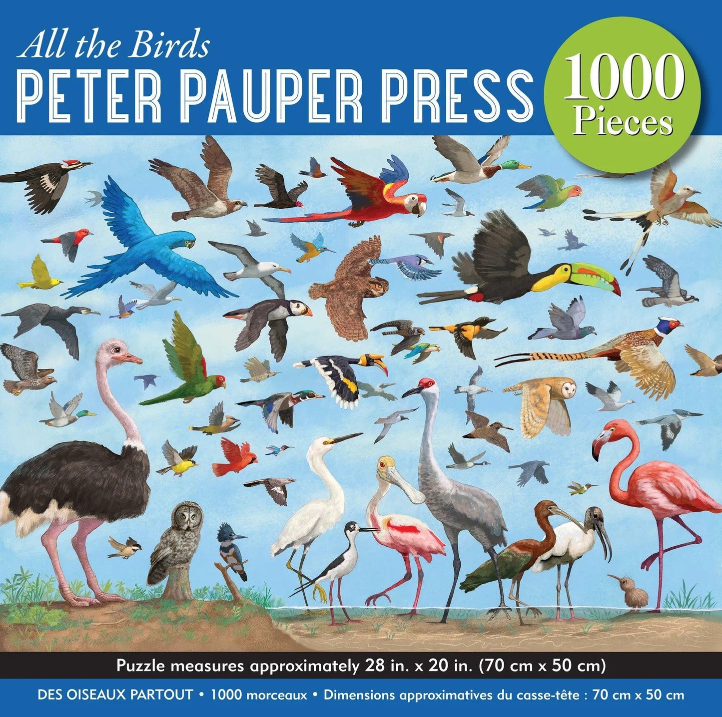 Peter Pauper All The Birds 1000 Pieces Jigsaw Puzzle - Eclipse Games Puzzles Novelties