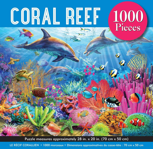 Peter Pauper Coral Reef 1000 Piece Jigsaw Puzzle - Eclipse Games Puzzles Novelties