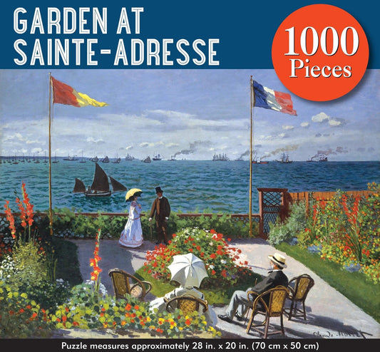 Peter Pauper Garden at Sainte Adresse 1000 Piece Jigsaw Puzzle - Eclipse Games Puzzles Novelties