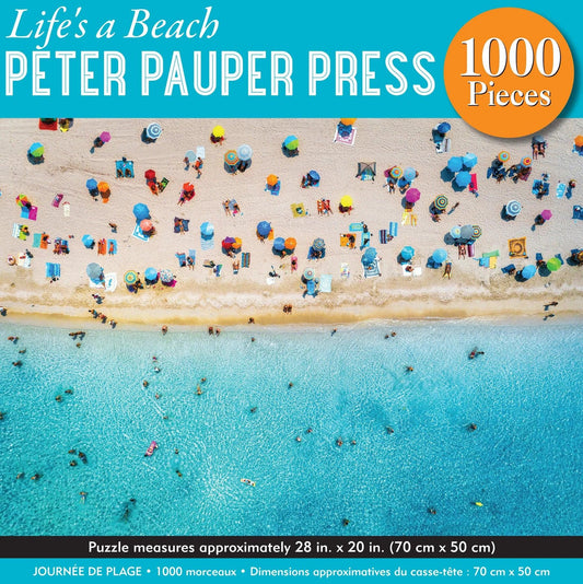 Peter Pauper Lifes A Beach 1000 Piece Jigsaw Puzzle - Eclipse Games Puzzles Novelties