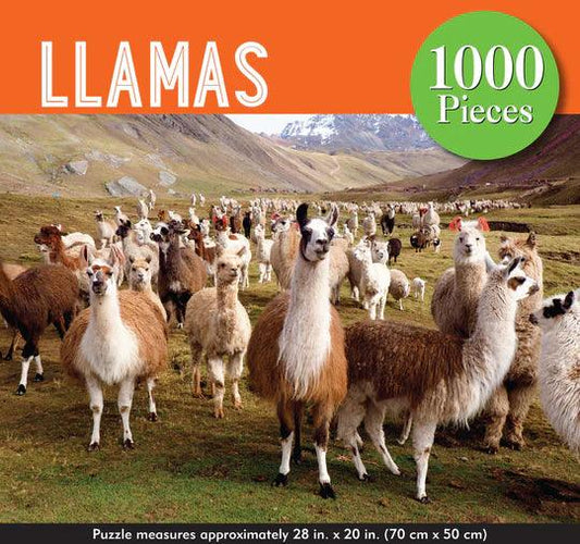 Peter Pauper Llamas 1000 Piece Jigsaw Puzzle - Eclipse Games Puzzles Novelties
