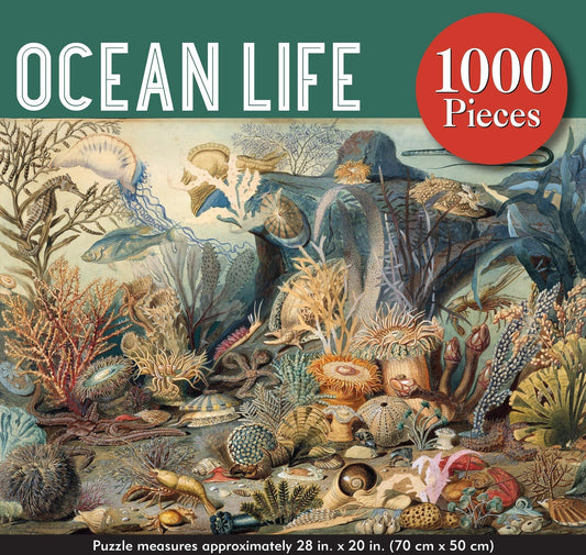 Peter Pauper Ocean Life 1000 Piece Jigsaw Puzzle - Eclipse Games Puzzles Novelties