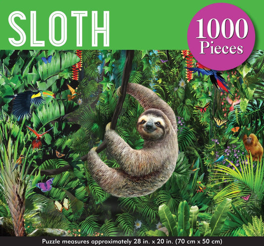 Peter Pauper Sloth 1000 Piece Jigsaw Puzzle - Eclipse Games Puzzles Novelties