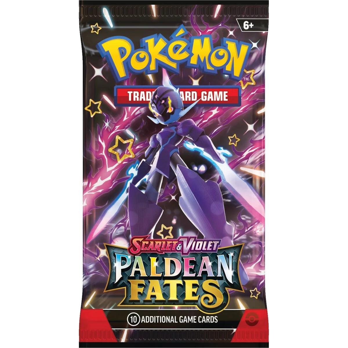 Pokemon Scarlet & Violet Paldean Fates Booster Pack - Eclipse Games Puzzles Novelties