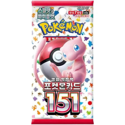 Pokemon TCG 151 sv2a Booster Pack Korean Version - Eclipse Games Puzzles Novelties